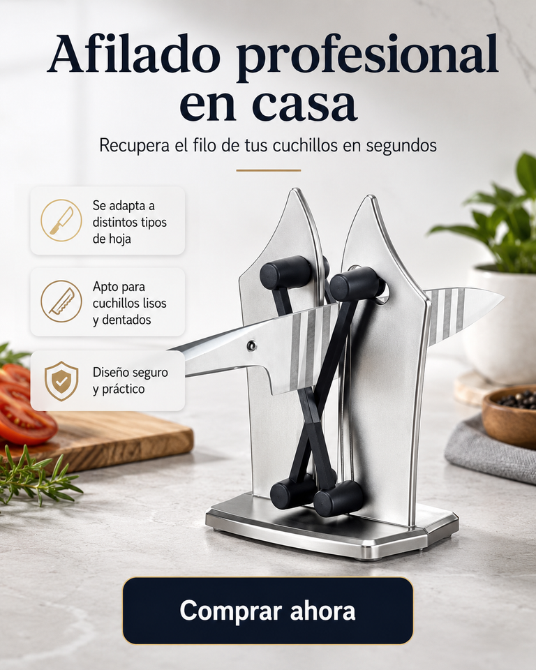 Afilador de cuchillos profesional de tungsteno para hojas lisas y dentadas