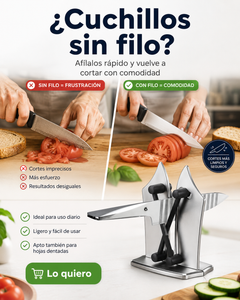 Afilador de cuchillos profesional de tungsteno para hojas lisas y dentadas