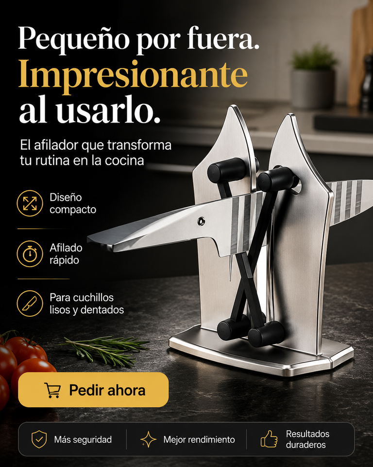 Afilador de cuchillos profesional de tungsteno para hojas lisas y dentadas